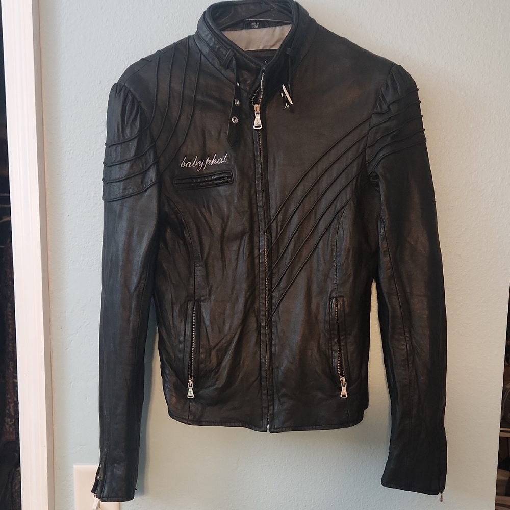 Baby Phat Black Leather Women's Jacket